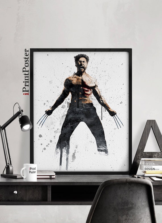 Wolverine poster Wolverine art print Xmen Wall art