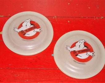 2 Rare Ghostbusters Frisbee 1980s