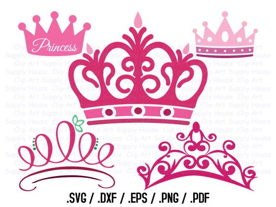 Download Princess Crown Clipart Design File SVG Clipart Crown Wall