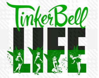 Tinkerbell SVG, Tinkerbell DXF, Tinkerbell Silhouette SVG Cut table Design,svg,dxf,png Use With Silhouette Studio & Cricut_Instant Download