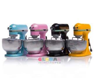 Dollhouse Miniature Colorful Kitchen Aid Mixer - 1:12 Scale