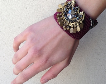Ethnic Bracelet, Traditional Bracelet, Boho Bracelet, Beaded Bracelet, Tribal Bracelet, Woven Bracelet, Bohemian Jewelry, Avant Garde