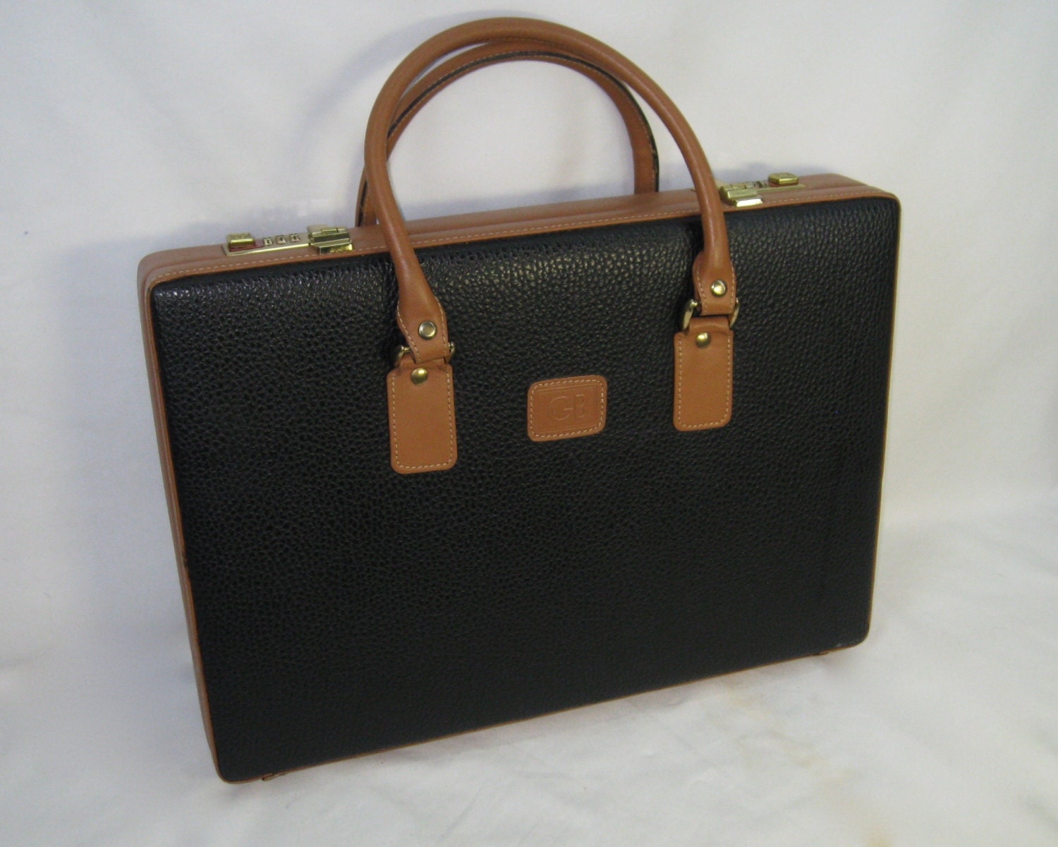 geoffrey beene leather briefcase