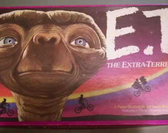 Vintage E.T. the Extra-Terrestrial Board Game 1982, 1980's, eighty's movies