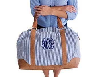 Personalized Overnight Bags, Monogrammed Overnight Bags, Personalized Luggage and Travel Bags, Personalized Weekender Bag, Bridesmaid Gifts