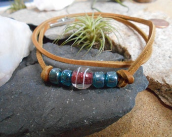 Roach Clip Jewelry/Multi Functional Smoking Accessory/Leather Beaded Bracelet/Necklace/Hair Clip/Hair Jewelry/Marijuana/Weed/Pot/Dope