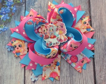 Shopkins hair bows Shopkins birthday party Shopkins birthday gift Baby girl headband Gift for sister Shopkins hair clip Hair band for babies