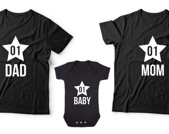 Mom dad baby shirts | Etsy