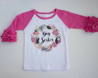 Big Sister | Big Sister Shirt | Baby Announcement Shirt | Big Sis | Big Sister Outfit | Pregnancy Announcement | I'm Going to be a Sister
