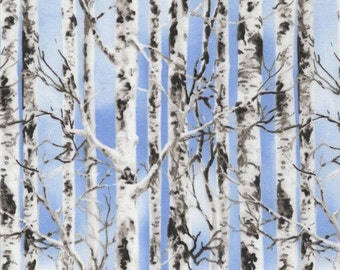 Tree Fabric, Outdoor Nature Fabric, Tree fabric, Birch Fabric, Fabric with trees, by Timeless Treasures, 5350