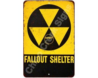 Fallout shelter sign | Etsy