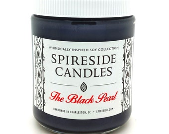 The Black Pearl ® Candle - Spireside Candles - Pirates of the Caribbean Candle - 8 oz Jar