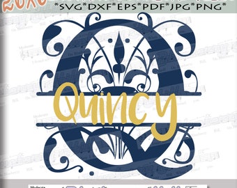 Regal Split Monogram Letters SVG - Regal Letters cut files - Regal Split Monogram Letters - Regal Split-DIY- Svg - Dxf- Eps - Png -Jpg - Pdf