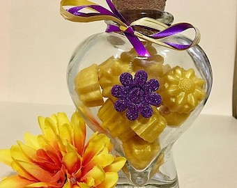 Jar fill with Soap / any occasion/ Crystal Jars/ Soap/ Handmade Soap