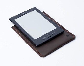 Kindle Case - Marron Leather Kindle Cover - Handstitched Case - Lucid Kindle Case - Gifts for him