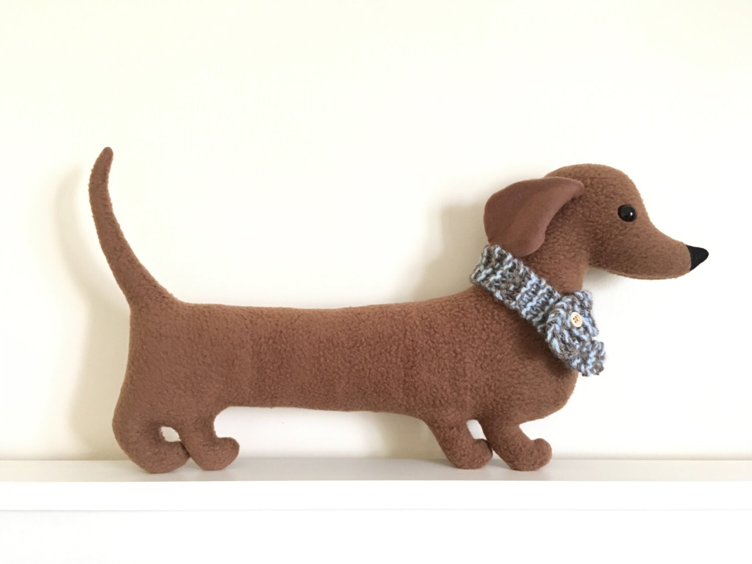 Fudge the sausage dog plush