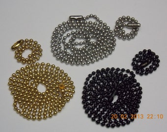 Custom Military Dog Tag chains. set of 3. Accessories for Men. Accessories for Women. Accessories for Kids.
