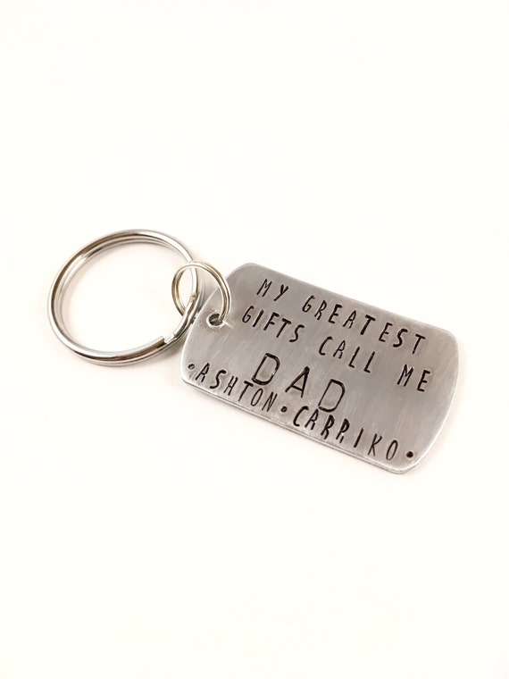 Personalized engraved keychain great gifts for dad christmas