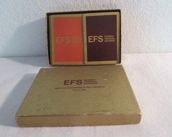 Vintage Playing Cards by "EFS Eureka Federal Savings"