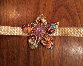Maroon and gold multi shimmer