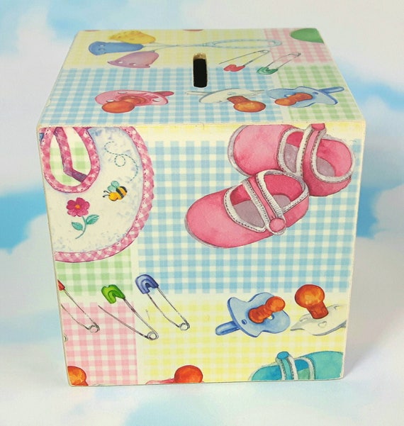 Personalised Baby Bank New Baby Gift Personalised Money Box