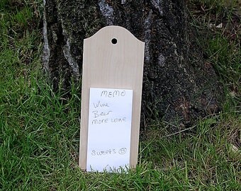 Birch Plywood Memo Blank with Memo Pad FREE SHIPPING
