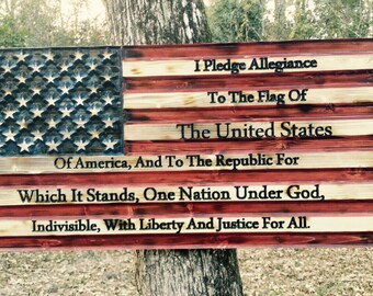 American Flag The Pledge Of Allegiance Patriotic Home