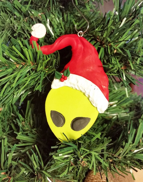 Items similar to Alien Christmas Ornament, Alien Ornament, Alien