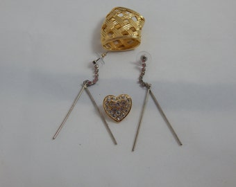 Vintage Earrings and Scarf Slides
