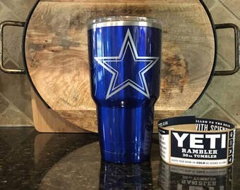Dallas Cowboys Yeti Rambler - 20oz and 30oz Powder Coated Yeti!