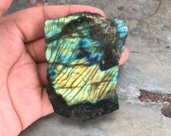 Polished Labradorite Slab Healing Crystals and Stones Raw Crystal Chakra Alignment Stones Mineral Specimen Raw Spectrolite Reiki Meditation