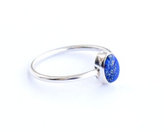 Lapis ring, Sterling Silver Ring, 925 Sterling Silver, Silver Ring