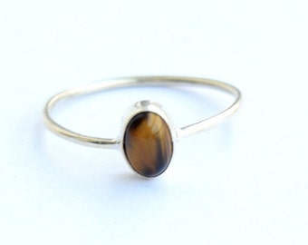 Tiger eye ring, 925 Sterling Silver, Sterling Ring, Silver Ring