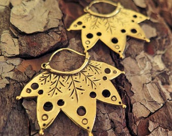 NEW!!! Tribal Brass Earrings