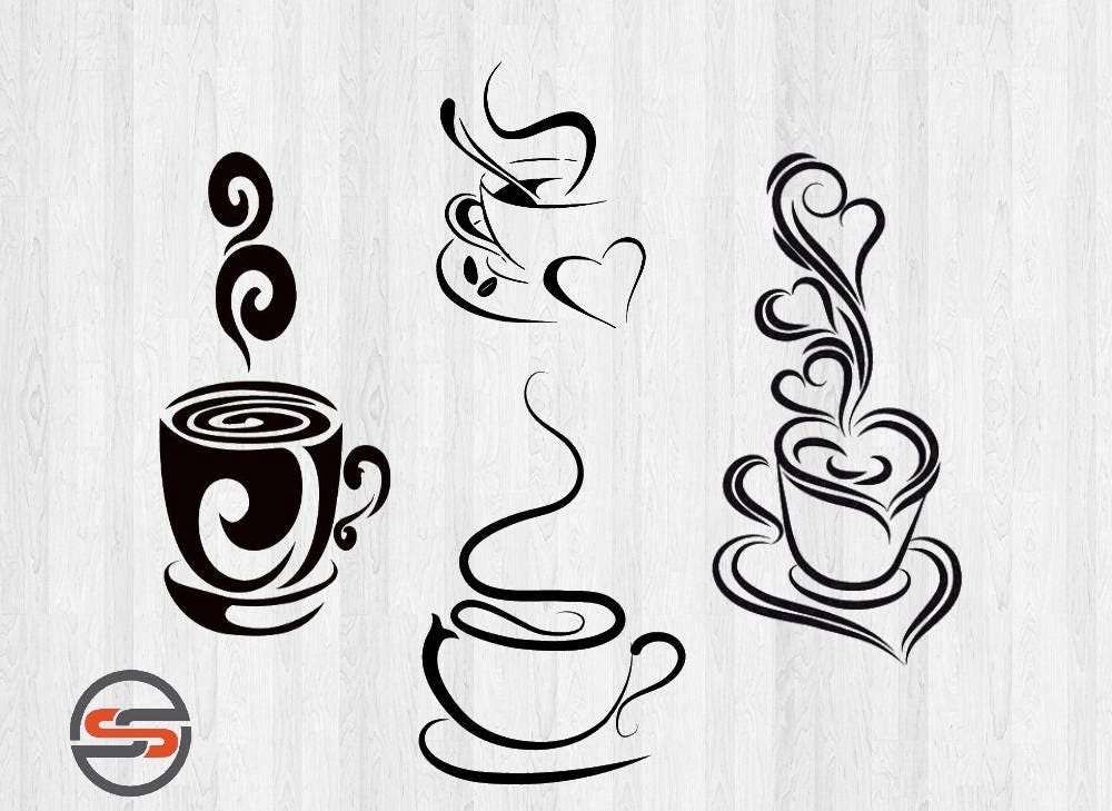 Download Coffee SVG, Tea svg cut files, DXF, SVG cutting files, Instant Download, Clip art, from ...