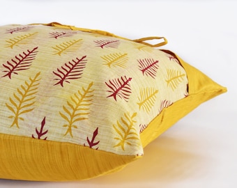 Decorative Pillow Covers for Couch/ Mustard yellow pillow covers/ Yellow cushion/ Wanderlust décor/ Living room décor/ Boho Novelty Pillow