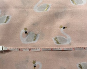 Swan crib sheet, Changing pad cover, Baby bedding, Nursery bedding, Baby gift, Baby shower, Girl crib sheet, Crib sheet