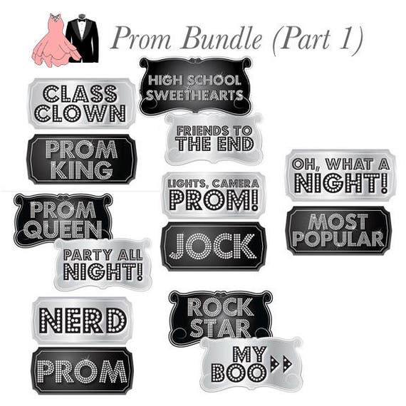 Prom Props Prom Signs Photo Booth Props Prop Signs