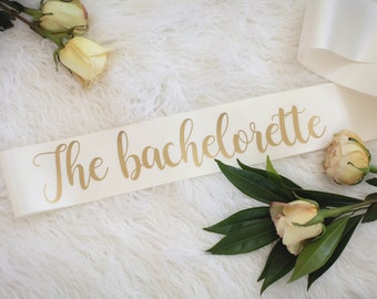 Bride sash, Future MRS. sash, Bachelorette sash, bridal shower gift, THE BACHELORETTE