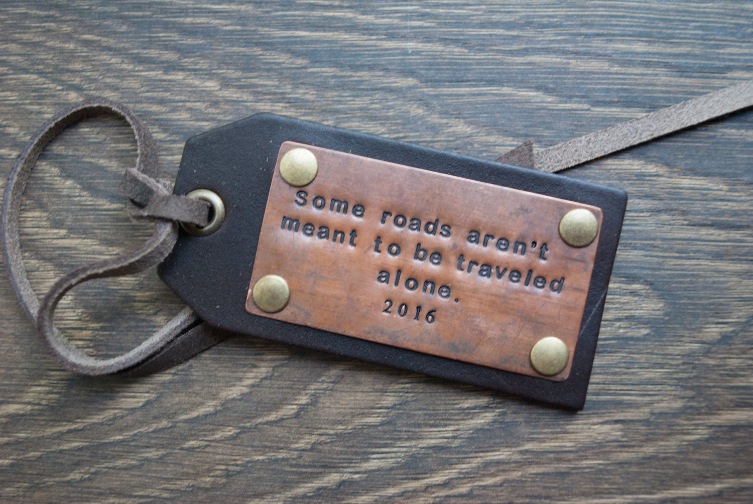 Vintage Luggage tag Vintage Gifts Vintage signs Personalized luggage tag Travel gift Hand stamped Luggage tag