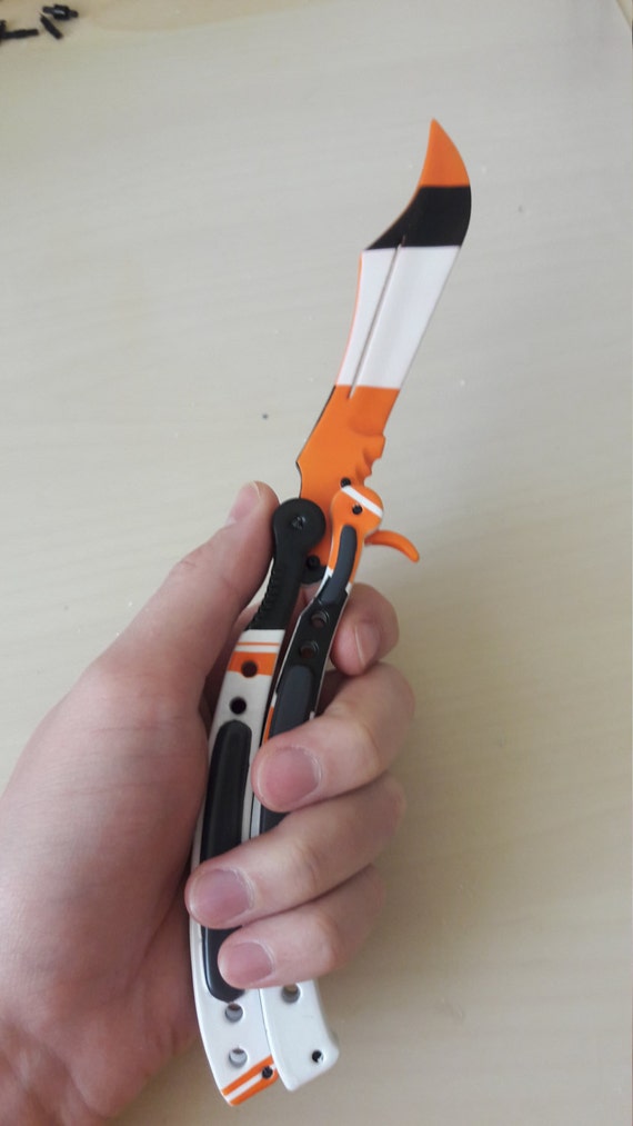 Butterfly knife asiimov skin from CS GO
