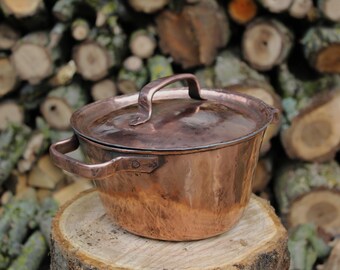 Handmade Conical Tinned Copper Pot