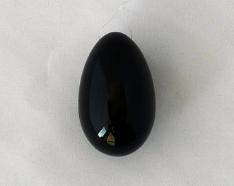 Black Obsidian Yoni Eggs for Women-Health and Wellness- Kegel Exercise Pelvic Health Drilled with Hole with Pouch