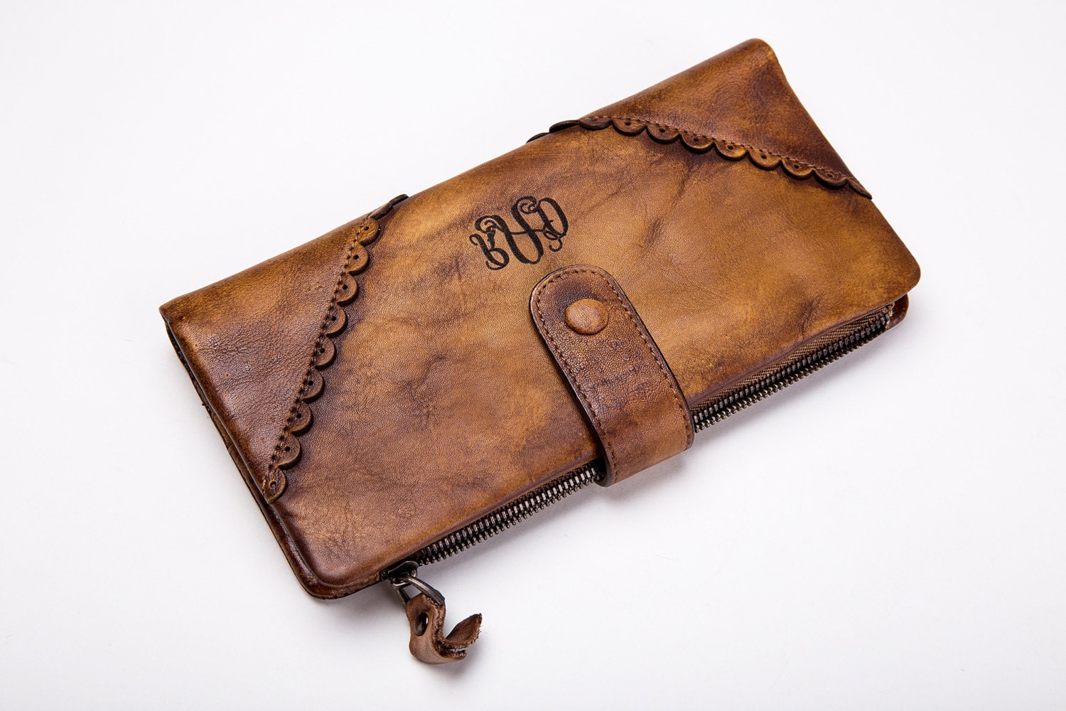 Personalized Womens Wallet leather wallet by JBKCookieCutter