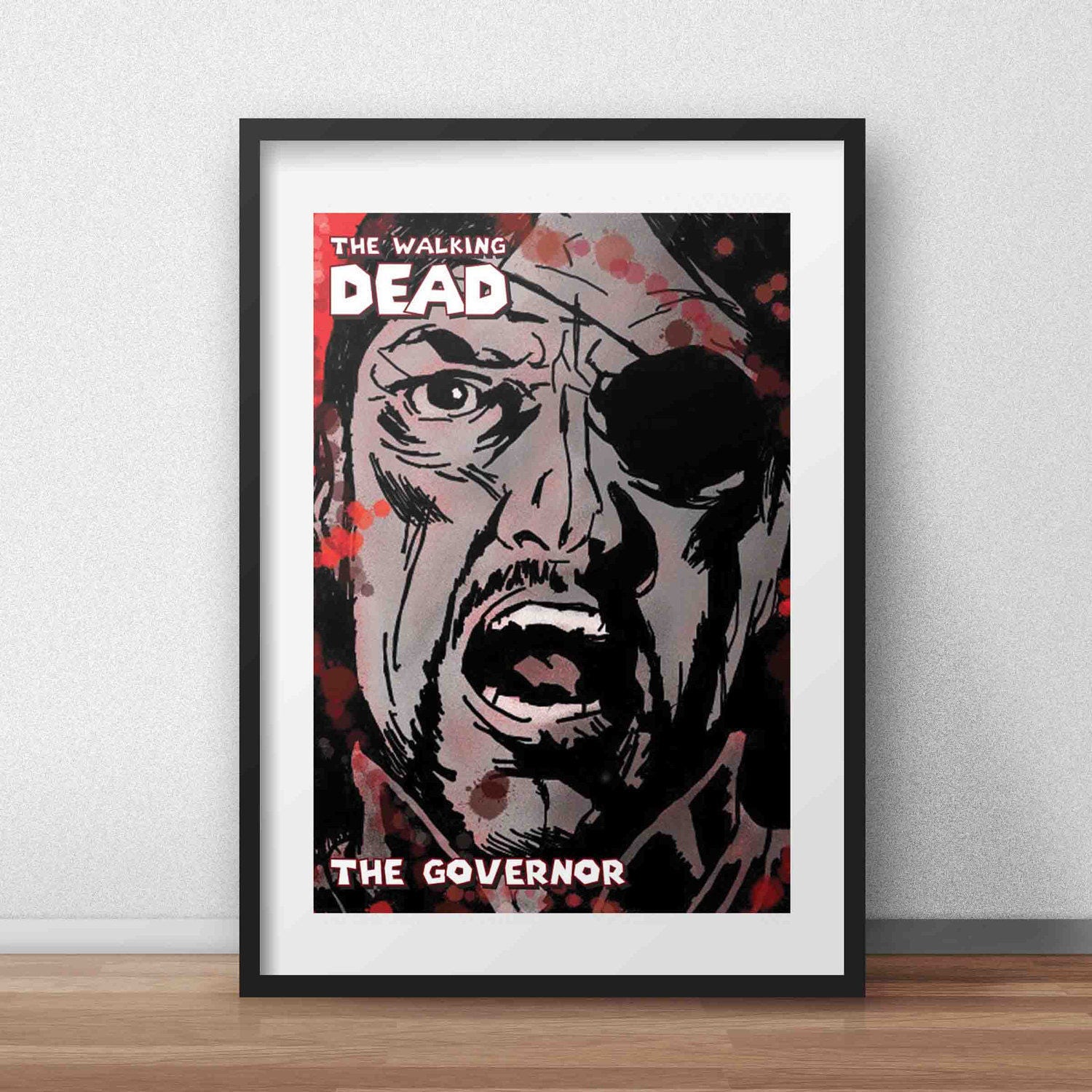 The Walking Dead 'The Governor' Comic Poster Print