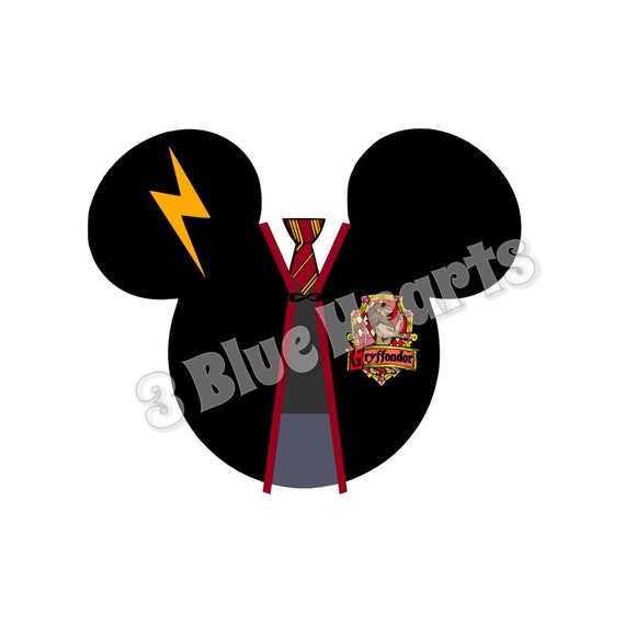 Download Harry Potter Mickey Head Harry Potter Mickey Head SVG dxf pdf