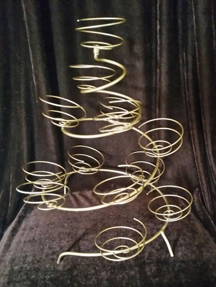 Rose Gold Cupcake Stand Cake Stand Treat Stand Ships by BsBouquets