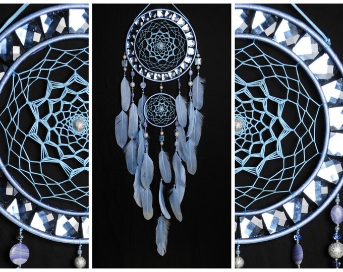 Dreamcatcher Blue mosaic Dream Catcher Large Dreamcatcher New Dream сatcher gift idea dreamcatcher boho dreamcatcher wall handmade gift blue