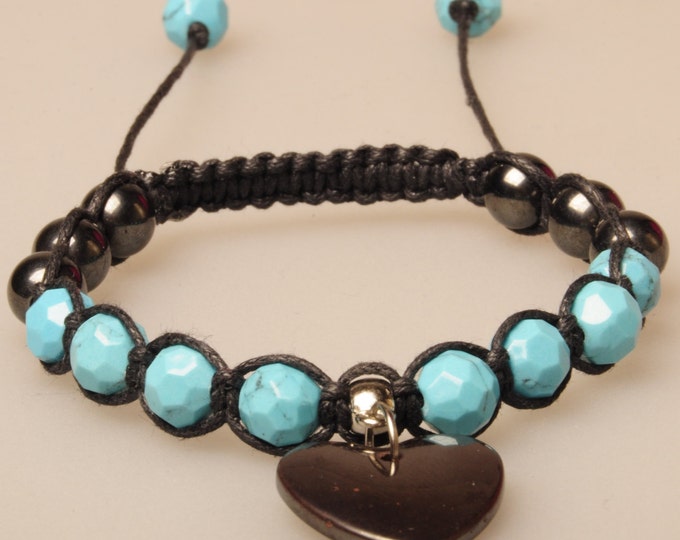Blue turquoise bracelet talisman amulet turquoise amulet bracelet Blue gift Christmas New Year's Valentine's Day stylish gift woman