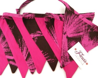 Bunting Fabric Party Pink Print